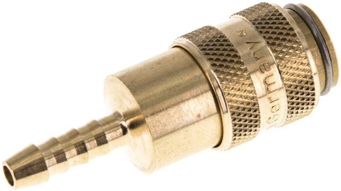 Schnellkupplung (NW5) 4mm Schlauch, Messing