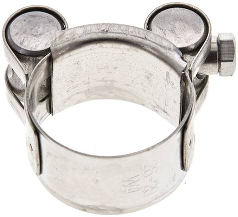 18mm Eco-Gelenkbolzenschelle, 26 - 28mm, 1.4301 (W4)