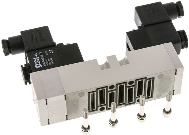 ISO-Ventil (Größe 1), 5/3-Wege, Mittelstellung geschlossen, 24 V=