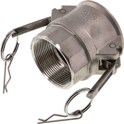 Kamlock-Kupplung (D) Rp 2"(IG), Edelstahl (1.4408)