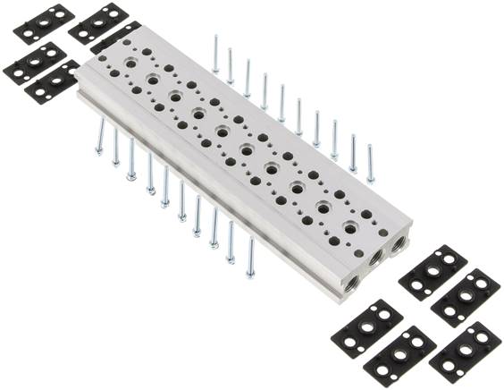 Reihenleiste (10-fach) für SF1000 (5/2 und 5/3-Wege)