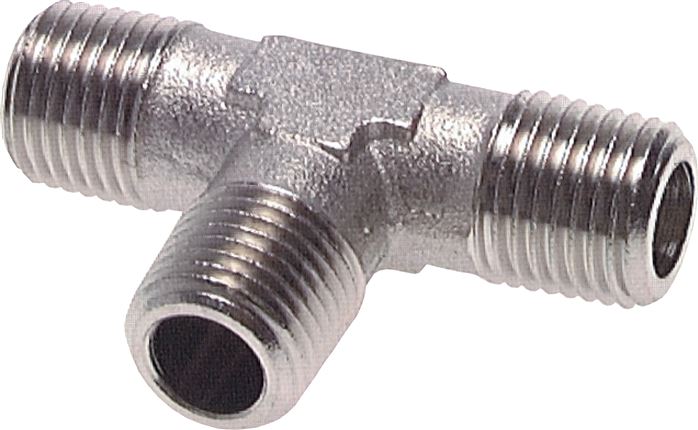 T-Stück R 1/2" (AG), Messing vernickelt