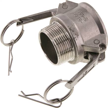 Kamlock-Kupplung (B) R 1-1/2"(AG), Edelstahl (1.4408)