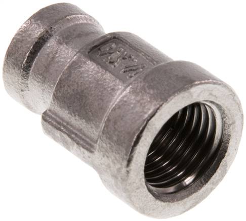 Rundmuffe Rp 1/4"-Rp 1/8", 1.4408