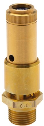 TÜV-Sicherheitsventil G 1/2" (DN10), 3,00 bar, Messing