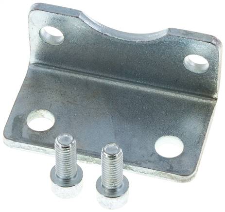 ISO 15552-Fußwinkel 63 mm, Stahl verzinkt