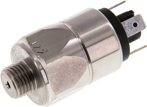 Edelstahl-Druckschalter 10 - 50 bar, G 1/4", Membrane aus EPDM