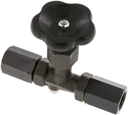 Manometer-Absperrventil G 1/2" Spannmuffe - Spannmuffe,Stahl, ohne Prüfanschluss