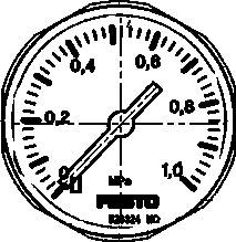 FESTO MA-27-1,0-M5-MPA (526324) Manometer