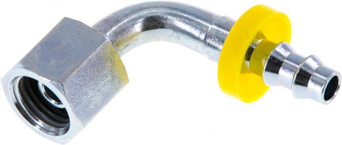 90°-Steckanschluss G 1/4" Ü-Mutter, 6,4mm GSP-Schlauch