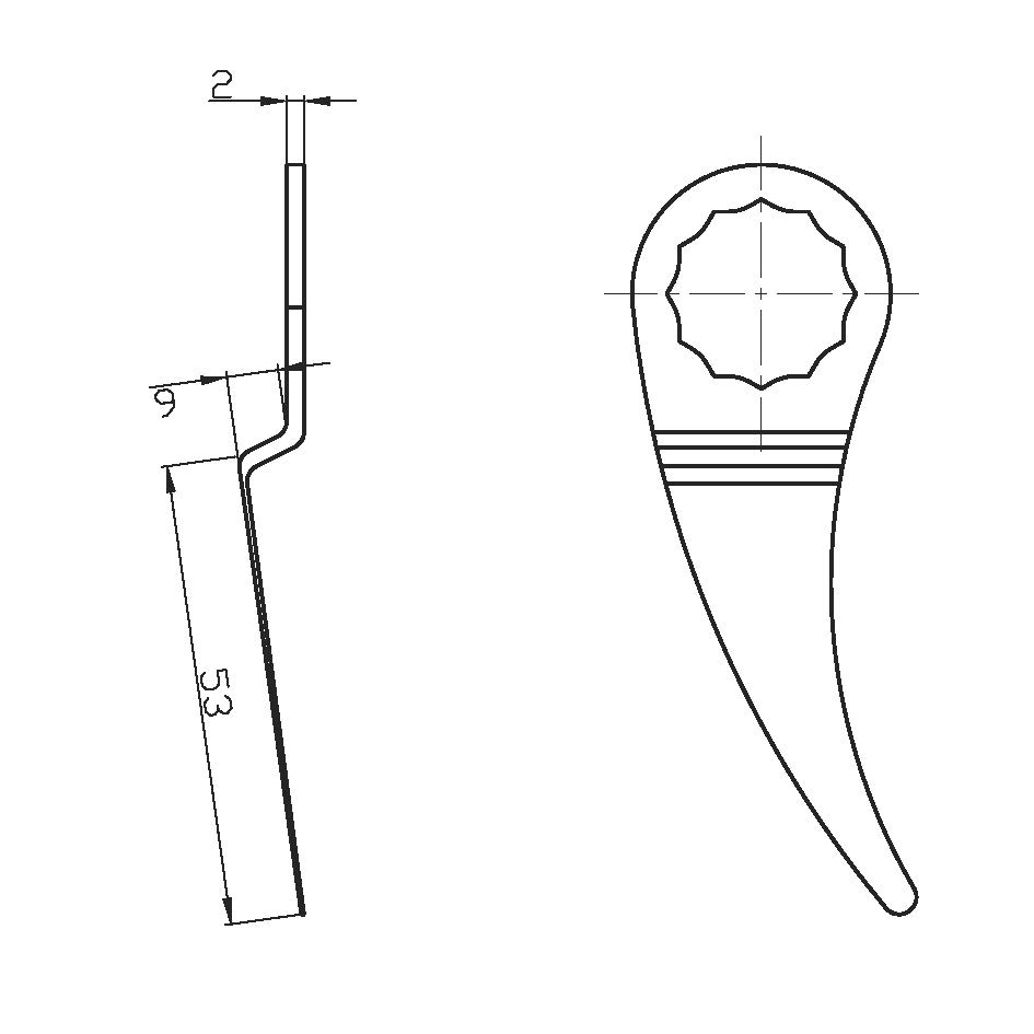Ausglasmesser für Fahrzeugscheiben K28 53 mm