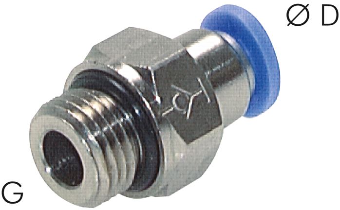 Steckanschluss, selbstabsperrend G 1/4"-8mm, IQS-Standard