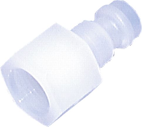 Kupplungsstecker (NW5) G 1/8", PVDF (IG), beidseitig absperrend