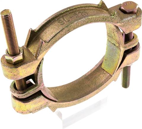 Schlauchklemme Temperguss verzinkt, 113 - 127mm
