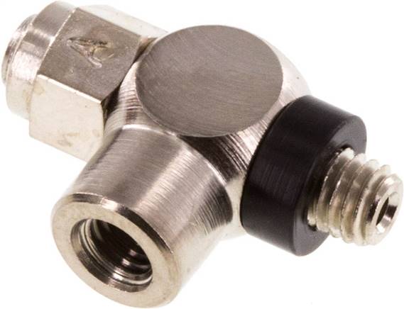 Drosselrückschlagventil M 5, zuluftregelnd (A), Messing