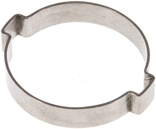 2-Ohr-Schlauchschelle 40,6 - 46mm, 1.4307 (W4)