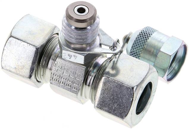 Messanschluss M16x2, 15 L (M22x1,5)-HD-Verschraubung, Stahl verzinkt