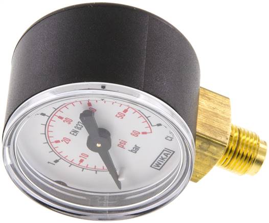 Manometer senkrecht (KU/Ms), 40mm, 0 bis 4 bar, G 1/8"