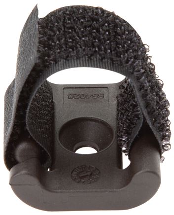Klettbandhalter für Schläuche 6 - 20 mm, T-Nut-Montage