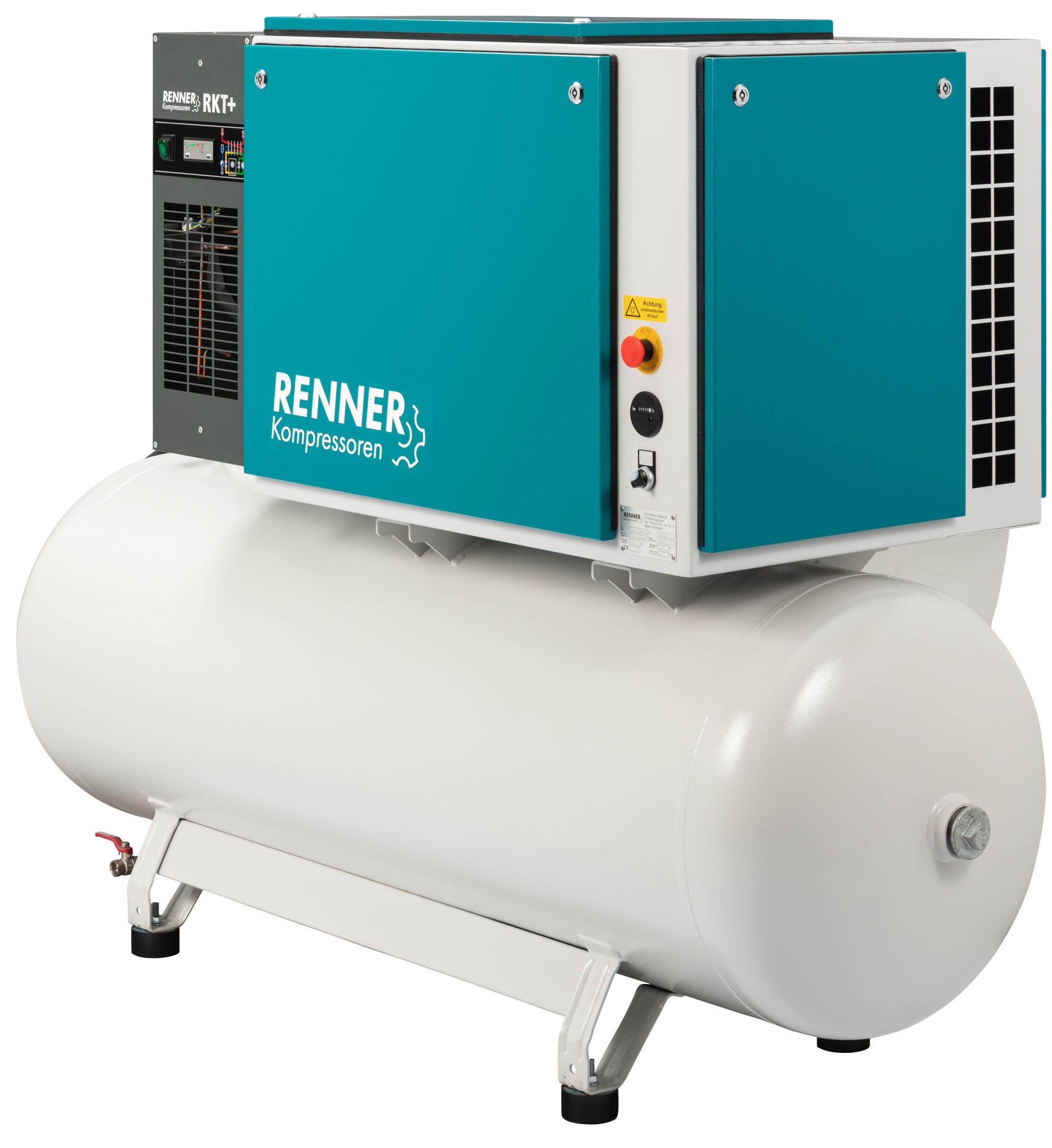 RENNER RIKO 700/500 ECN-S-KT Industrie-Kolbenkompressor 10 bar mit Kältetrockner und Schalldämmbox