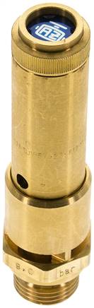 TÜV-Sicherheitsventil G 1/2" (DN10), 37,00 bar, Messing