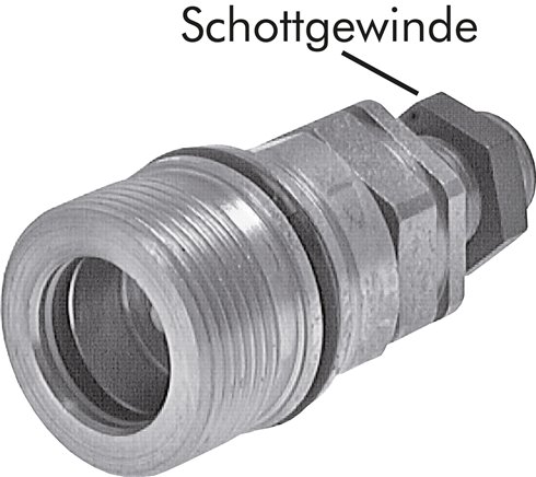 Schott-Schraubkupplung, Muffe Baugr.4, 12 L (M18x1,5)