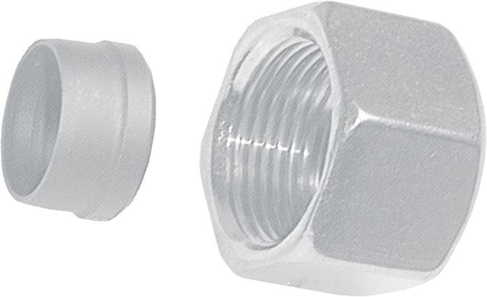 Schlauchnippel M 26 x 1,5 (18 L), 17 - 18mm, Stahl verzinkt