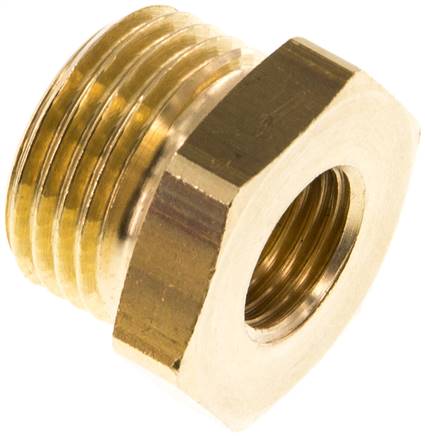 Reduziernippel G 1/2"(AG)-G 1/ 4"(IG), Messing