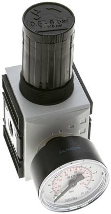 FUTURA Druckregler, G 1/4", 0,5 - 8bar, mit durchgehender Druckversorgung