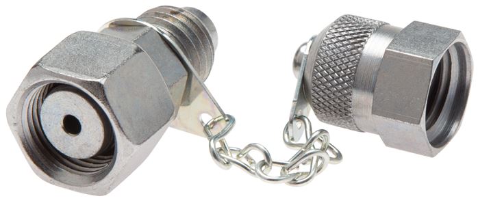 Messanschluss M16x2, 6 L-Dichtkegel, Stahl verzinkt