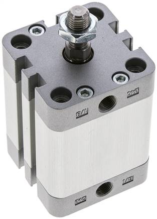 ISO 21287-Zylinder, doppeltw., Kolben 40mm, Hub 30mm, Kolbenstange AG