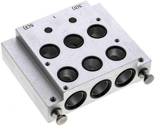 Endplatte mit zwei Ventilplätzen RF 10 E2