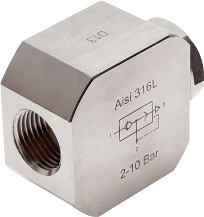 Edelstahl-Schnellentlüftungsventil, G 1/4"