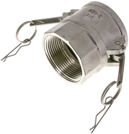 Kamlock-Kupplung (D) NPT 2-1/2"(IG), Edelstahl (1.4408)