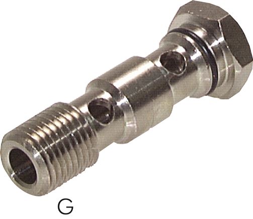 Hohlschraube für IQS-Ringstücke, G 1/8" 2-fach
