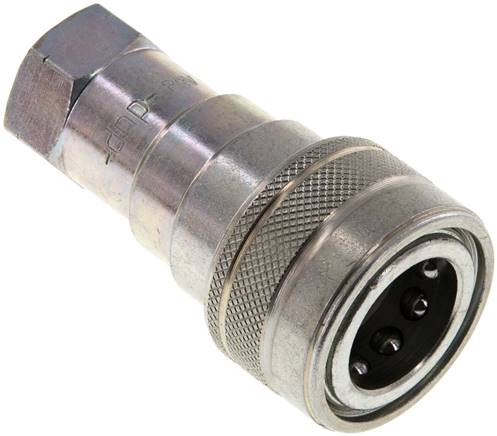 Hydraulikkupplung ISO 7241-1B, Muffe, NPT 3/8"(IG), Stahl