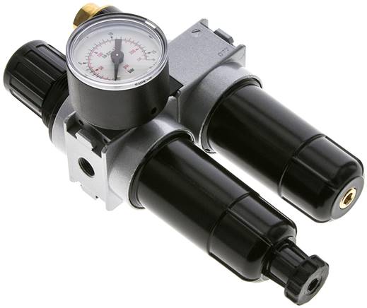 MULTIFIX Wartungseinheit (0), 2-tlg., G 1/8", 0,5 - 10 bar, Metallbehälter