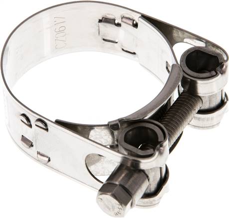 18mm Gelenkbolzenschelle, 37 - 40mm, 1.4301 (W4)