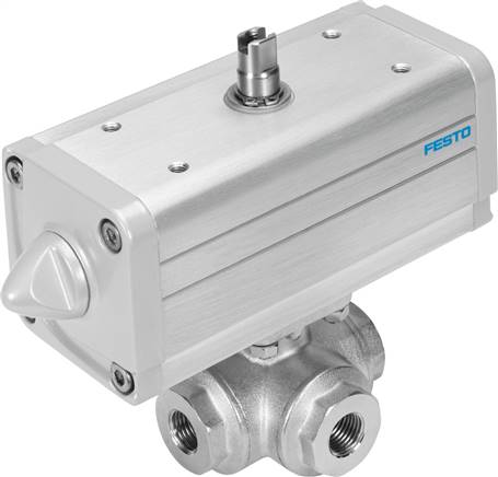 FESTO VZBA-1/4"-GGG-63-32T-F0304-V4V4T-PP30-R-90-C (1915072) Kugelhahn-Antriebseinheit