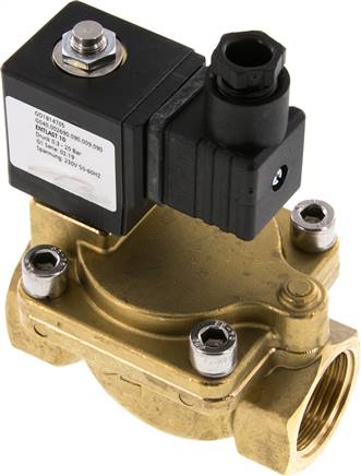 Entlastventil (NO) G 1" für Kolbenkompressoren, 230 VAC