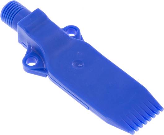 Mehrkanal-Fächerdüse, 25mm, M 12 x 1,25, POM (blau)