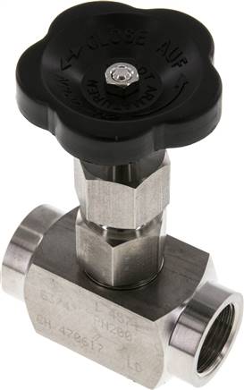 Nadel-Absperrventil, 1.4571, G 3/4", 0 bis 200bar