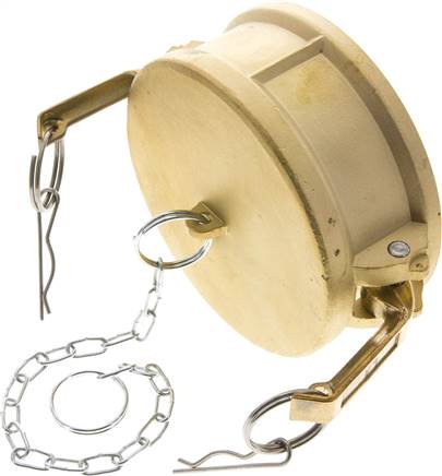 Kamlock-Verschlusskappe (DC) 4", Messing