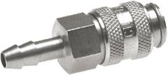 Schnellkupplung (NW5) 4mm Schlauch, 1.4404