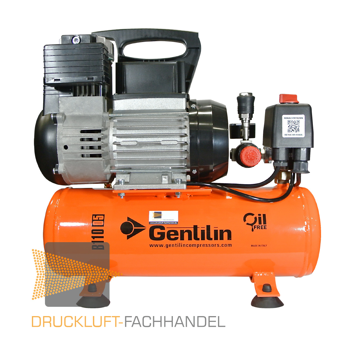 DF Entwässerungs-Set 2 | Kompressor & Anschlussleitung für Bewässerungssysteme | für GARDENA, GEKA