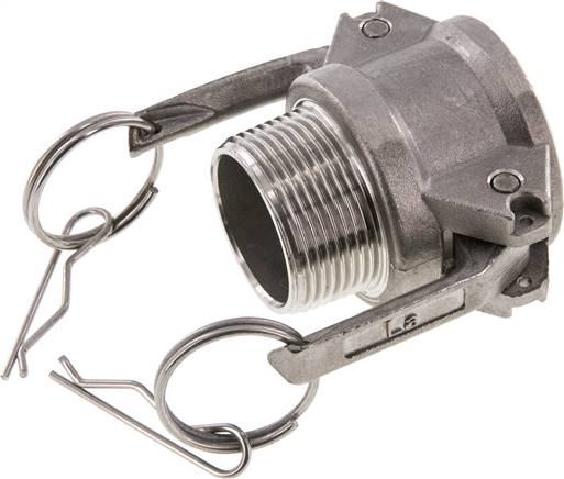 Kamlock-Kupplung (B) R 1-1/4"(AG), Edelstahl (1.4408)