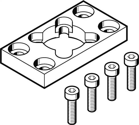 FESTO DAMF-F7-16 (1405169) Flanschbefestigung