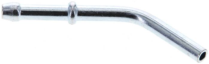 45°-Schlauchnippel Rohr 4, Schl. 3 - 4mm, Stahl verzinkt