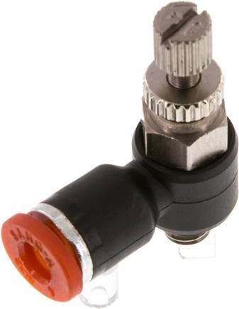 Winkel-Drosselrückschlagventil M 5-4mm,zuluftregelnd