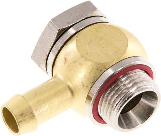 L-Gewindetülle G 3/8"-9 (3/8")mm, Elastomerdichtung